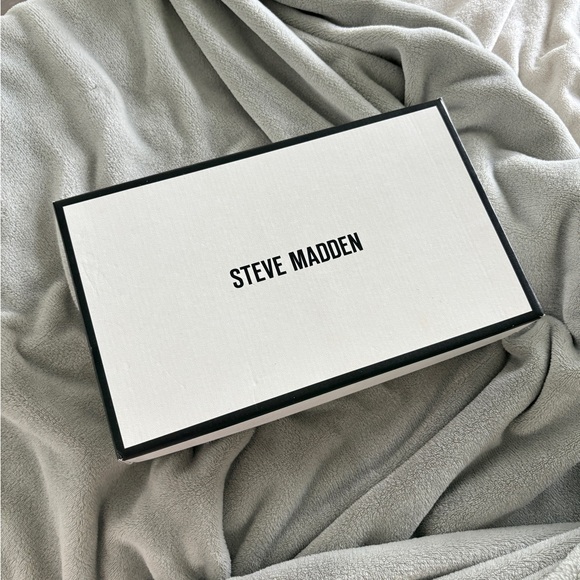 Steve Madden noir black leather heels - Picture 2 of 8